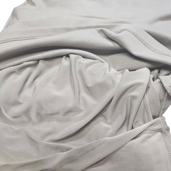 Bebe Interweave Deep V Dress Gray Small NWT - Picture 13 of 16